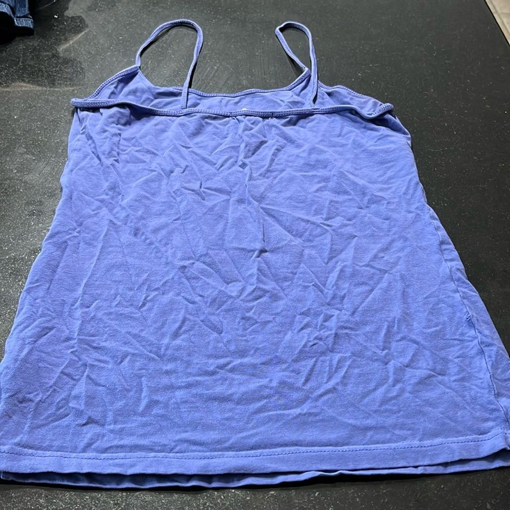 Forever 21 size large blue tank top not adjustable very stretchy